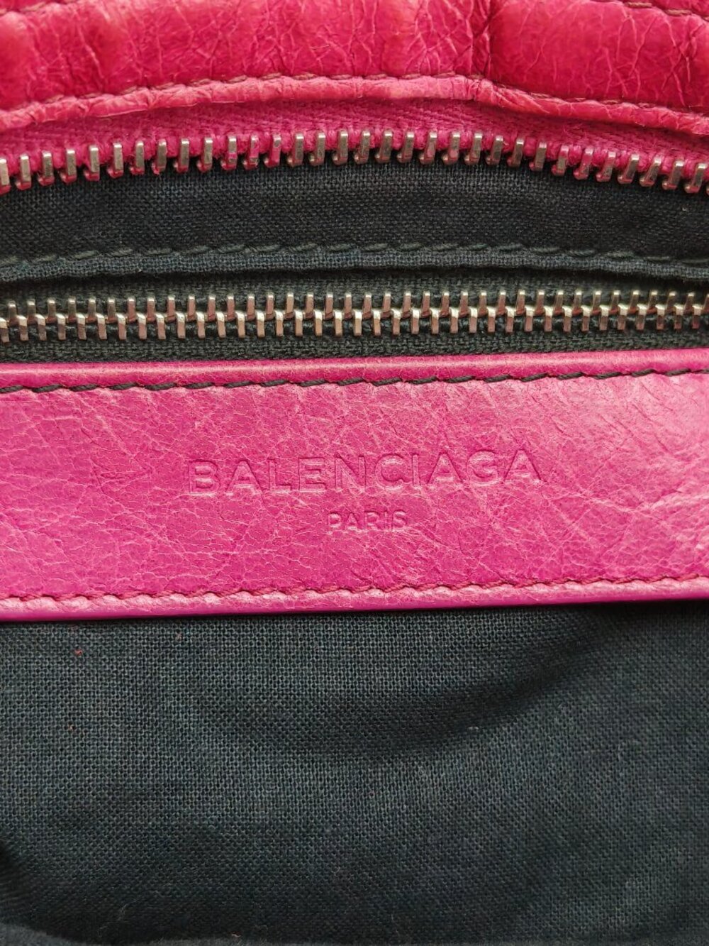 Balenciaga Motocross First Mini City Magenta Pink Leather Crossbody Shoulder Bag - Picture 13 of 13